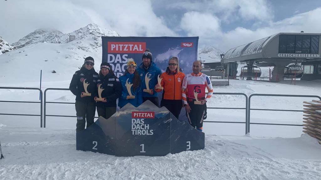 2022 12 02 podio del Super G Coppa Europa Vozza e Sabidussi 002