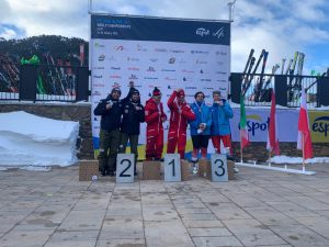 immagine podio mondiali sci alpino