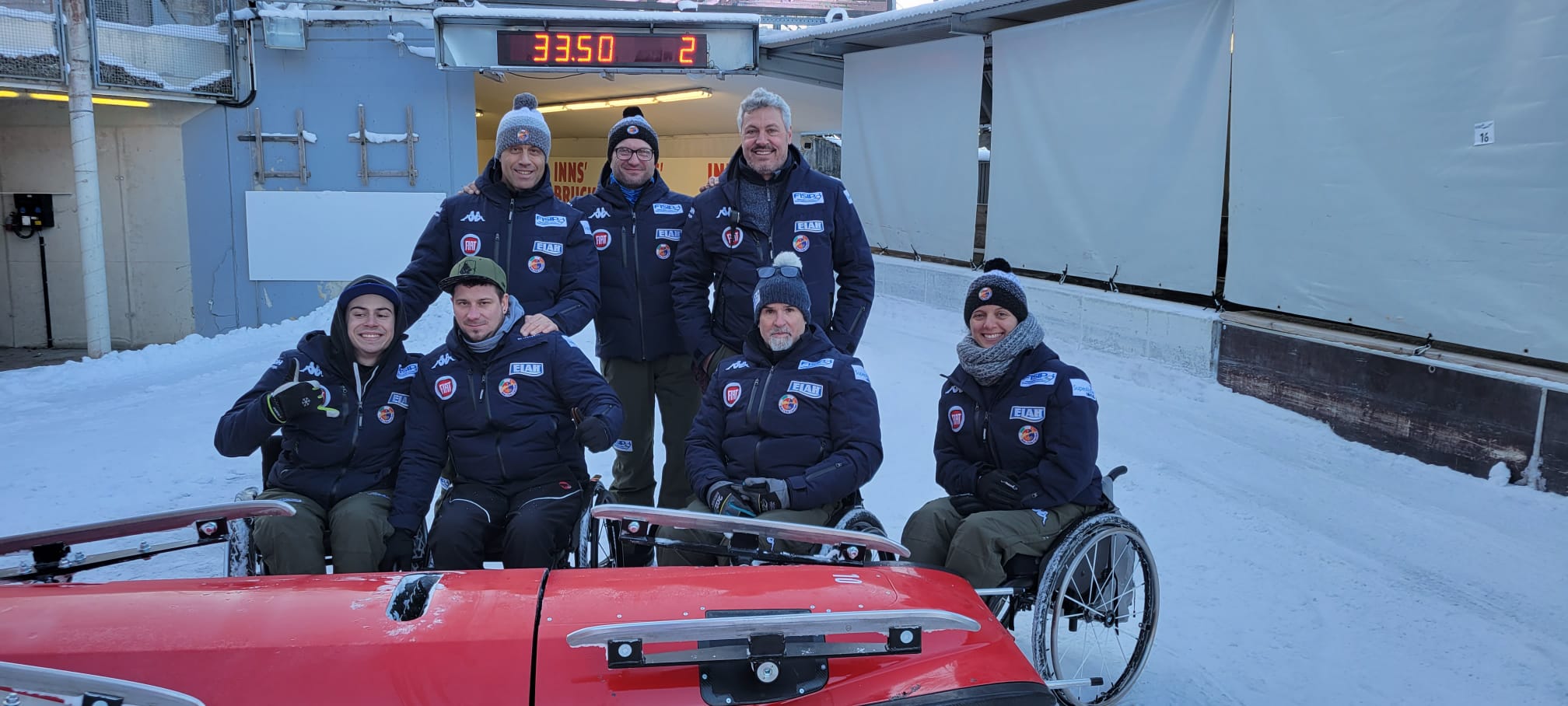 2023 01 25 La squadra azzurra presente a Igls Innsbruck