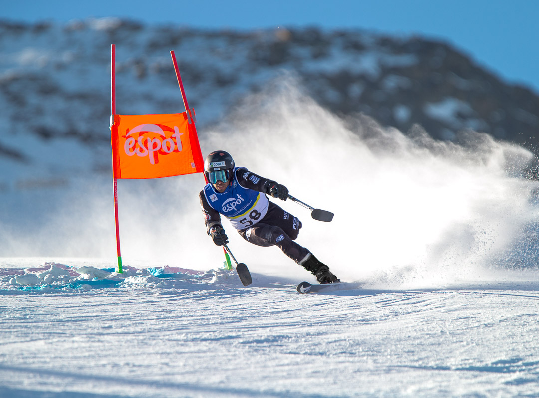 Davide Bendotti in azione ai Mondiali di Espot foto Toni Grases