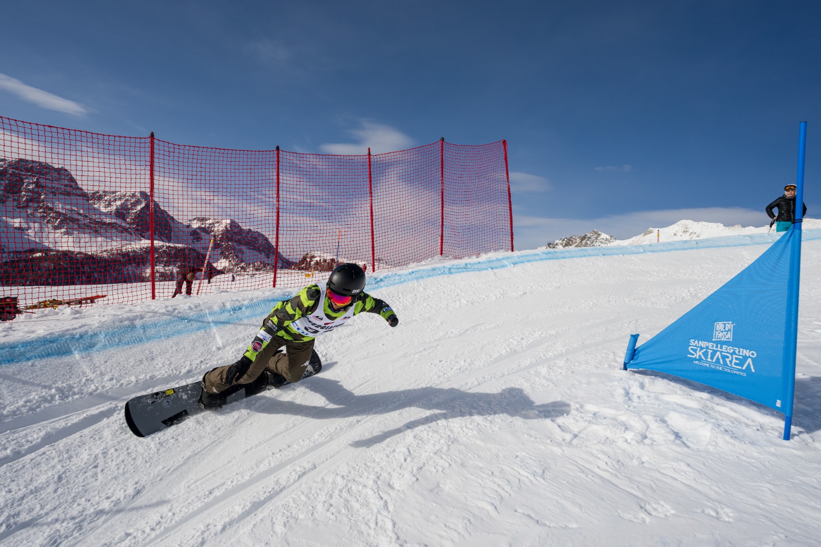 Luchini in azione nel Dual Banked Slalom foto Imago Garage