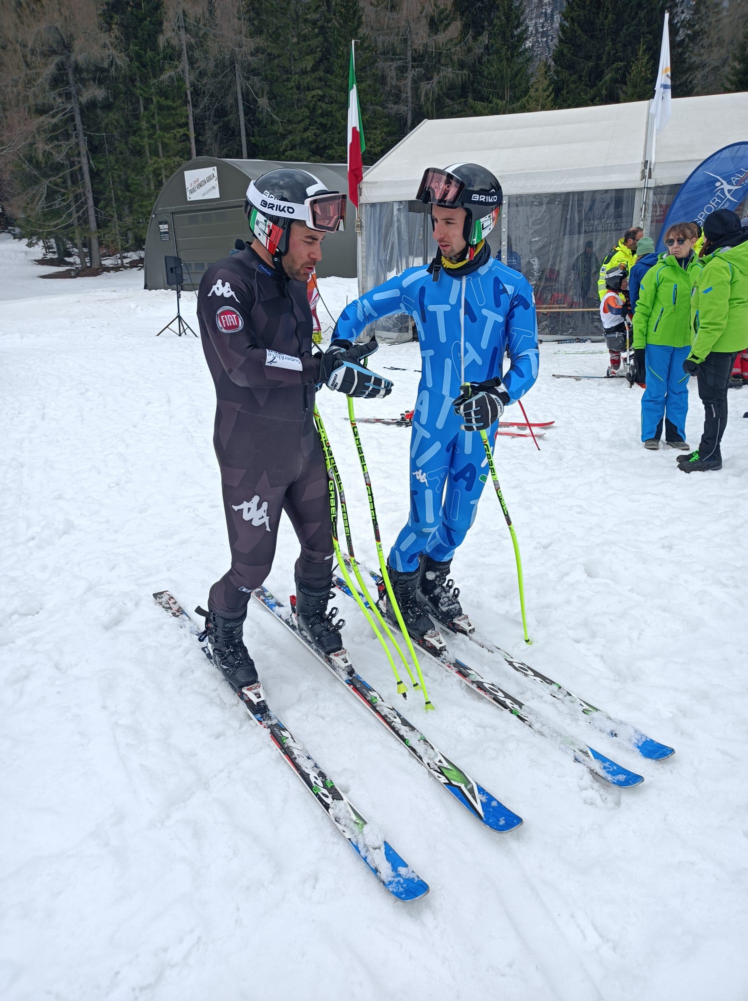 Ravelli e Bertagnolli dopo la loro prova