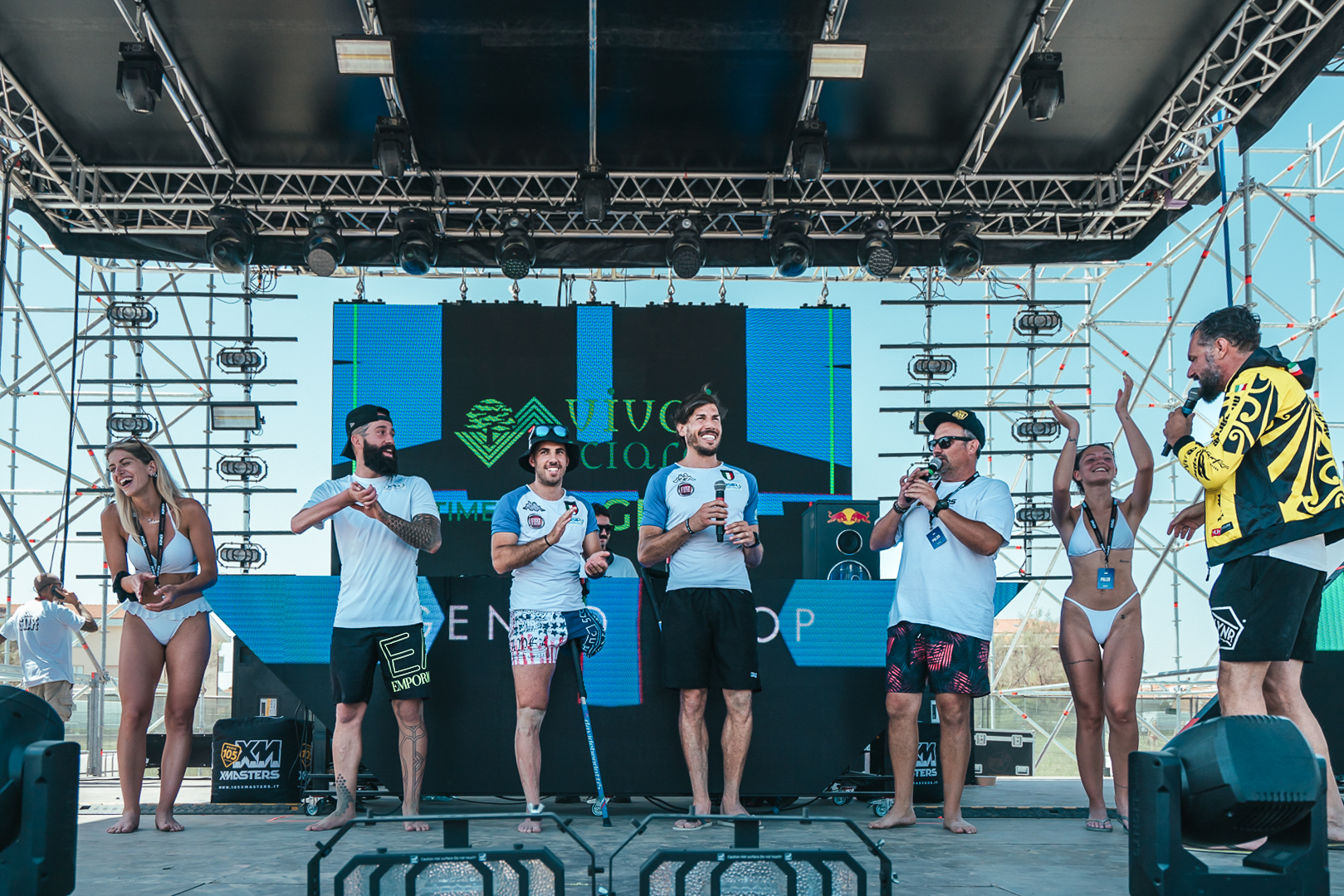 I rappresentanti della FISIP presenti sul palco di XMasters 2023