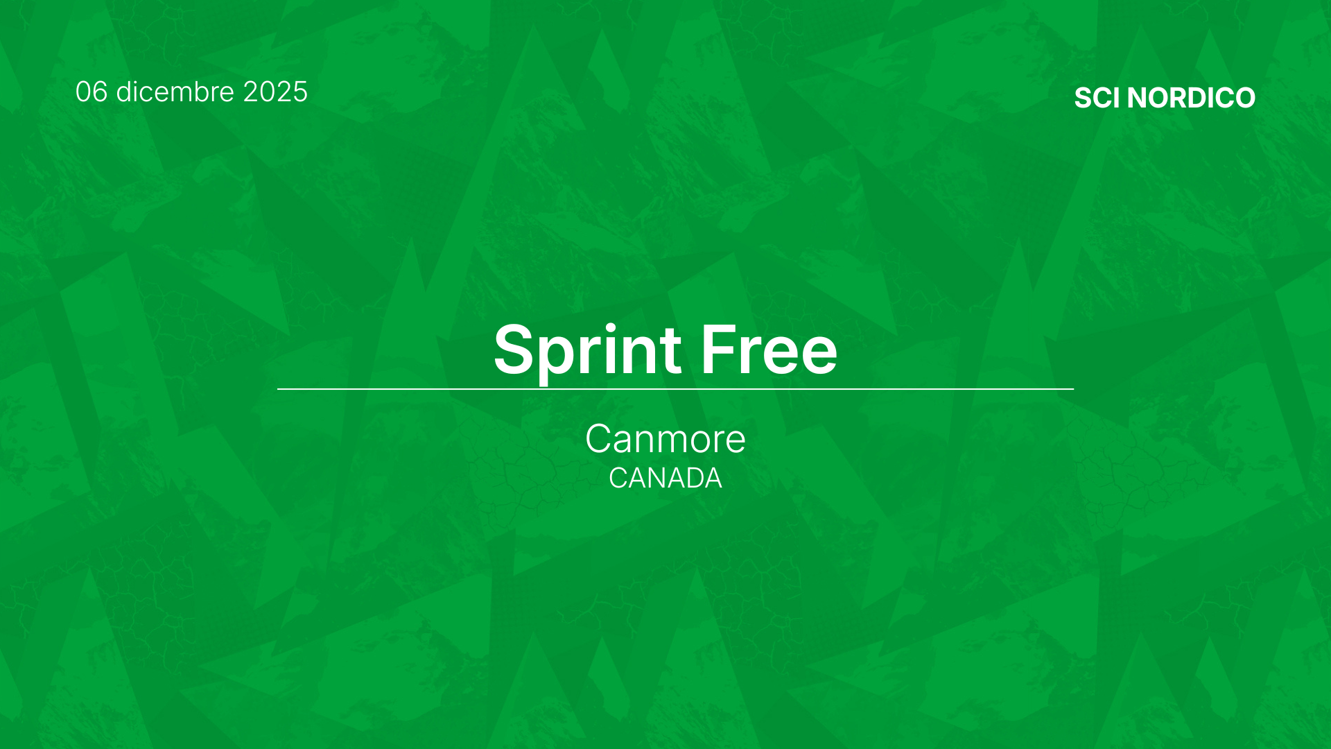 news sci nordico canmore sprint free6 dicembre 2025