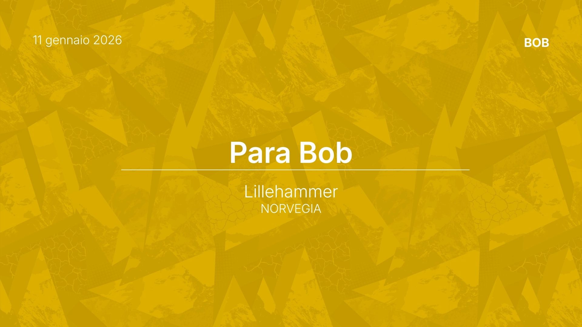 news bob lillehammer 11 gennaio 2026
