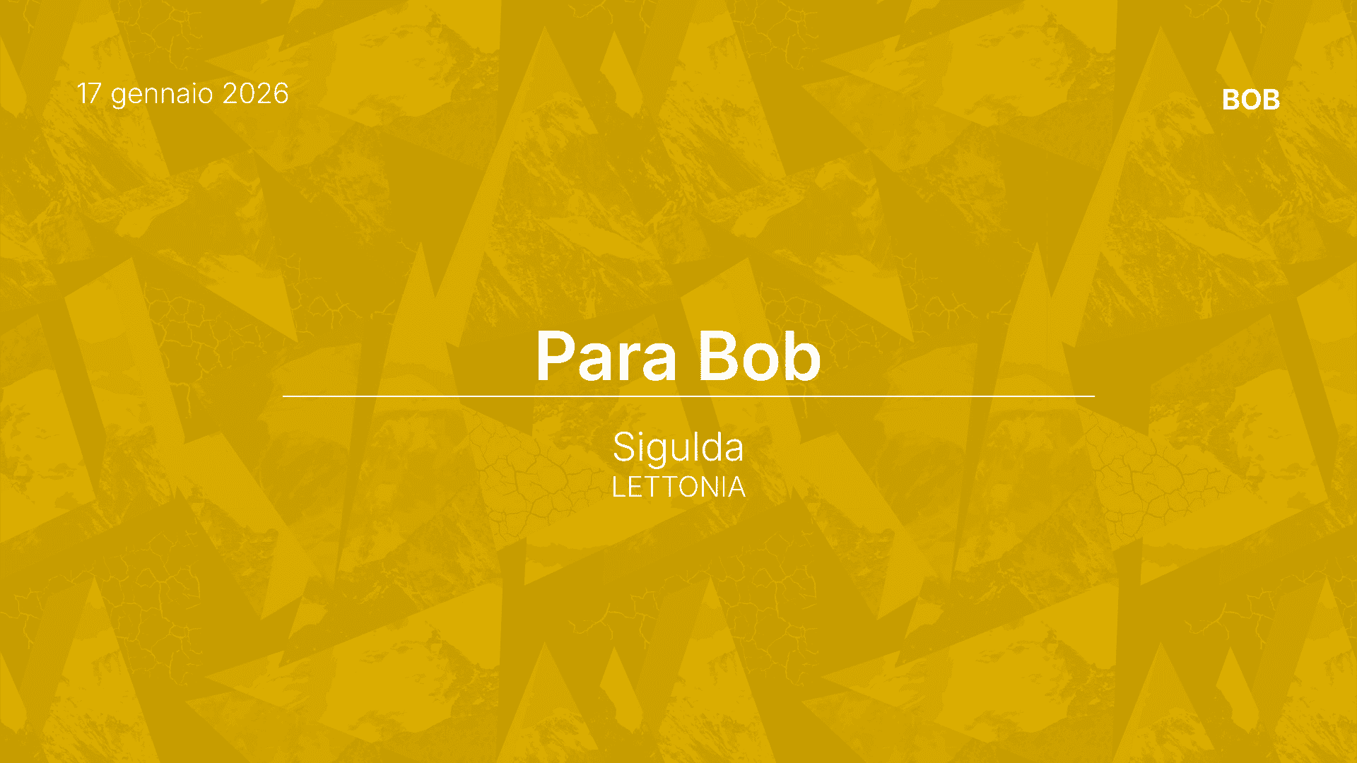 news bob sigulda 17 gennaio 2026