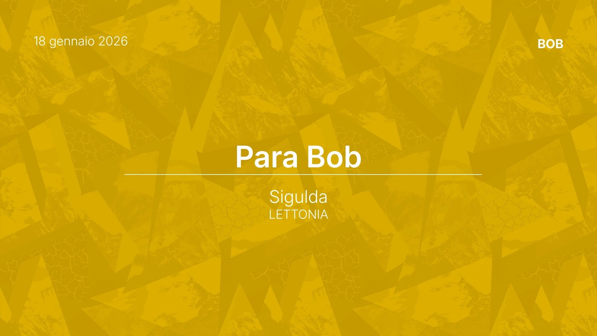news bob sigulda 18 gennaio 2026
