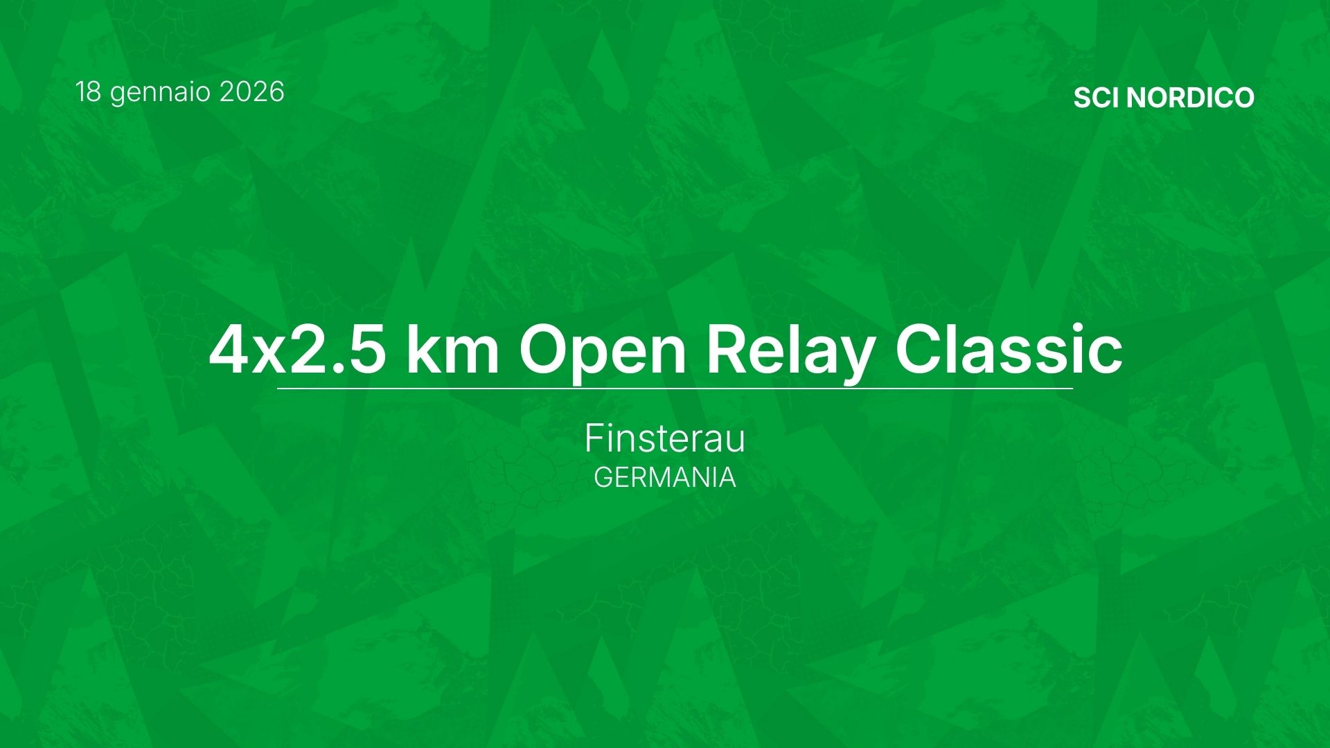 news sci nordico open relay finsterau 18 gennaio 2026